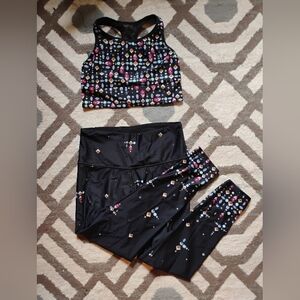 Victoria's Secret Gemstone Sports Bra And Leggings Set